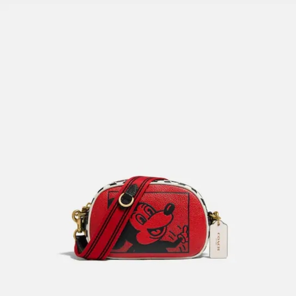 BNWT Disney Mickey Mouse X Keith Haring Badge Camera Crossbody - Picture 1 of 11